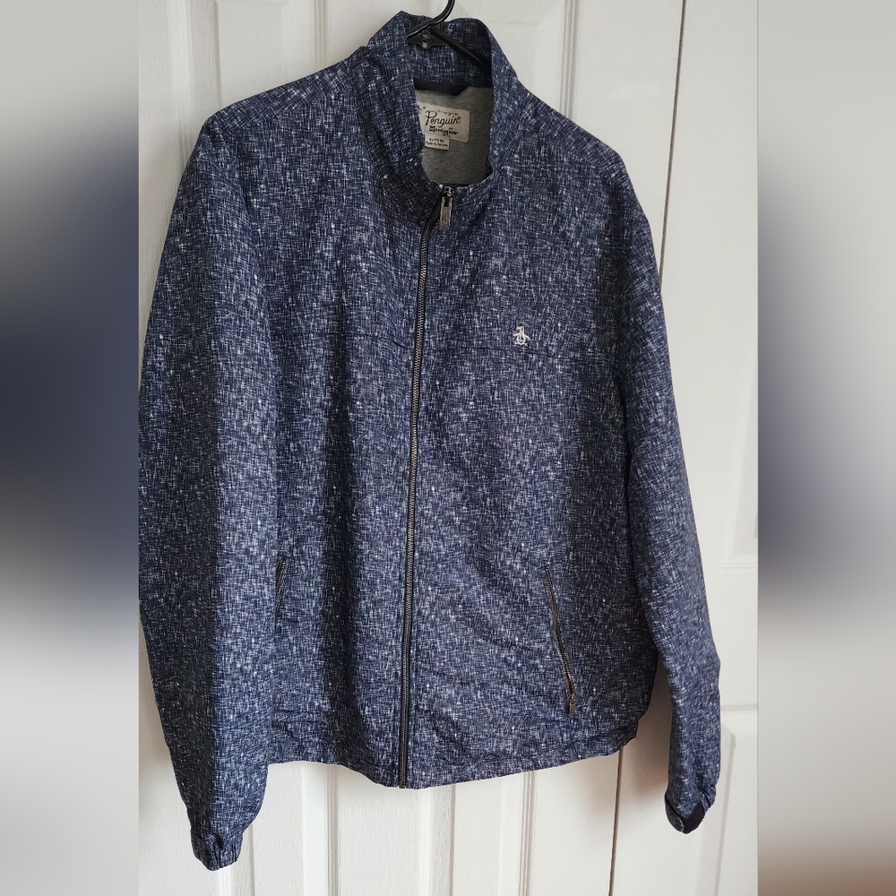 Original Penguin Navy Textured Jacket